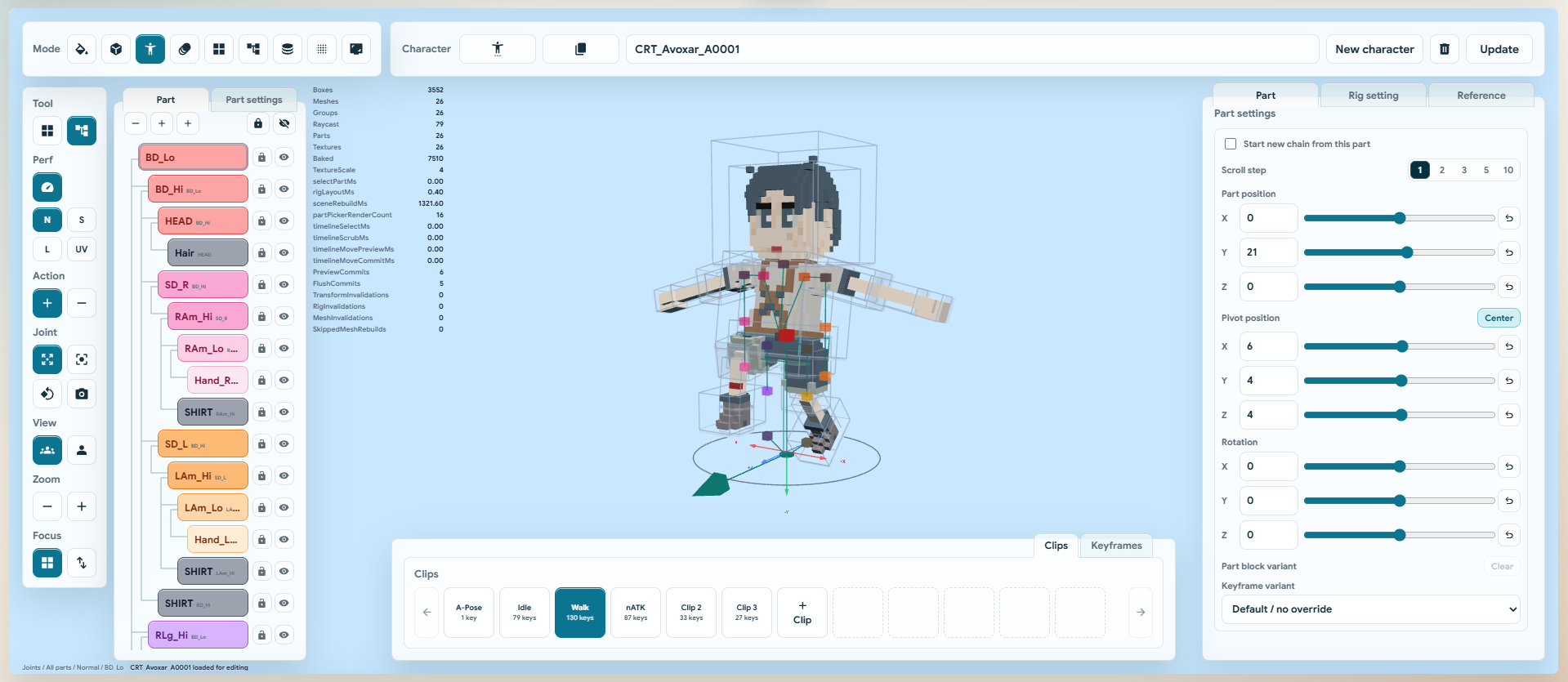 Character Builder - Avoxar in-development screenshot
